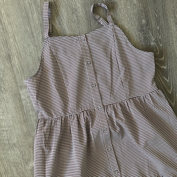 Love Olive Co Brown Gingham Midi Dress - Picture 5 of 9